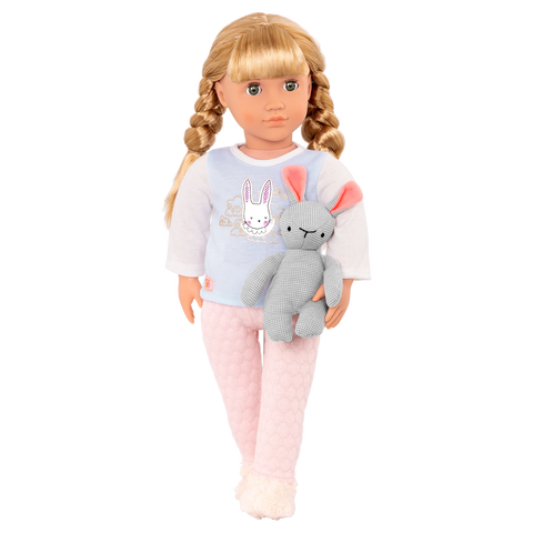 Our Generation Jovie 18" Sleepover Doll with Plush Bunny