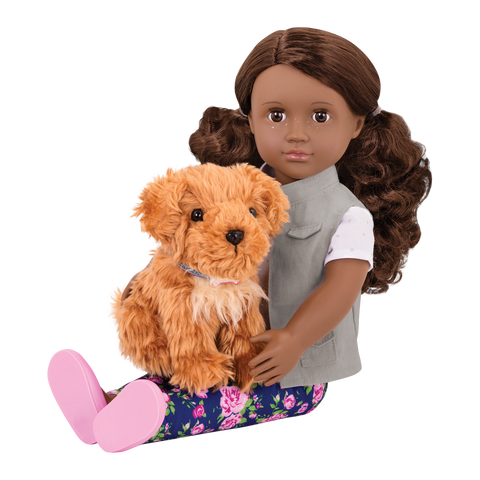 Our Generation Malia 18" Doll & Pet Plush Poodle Set