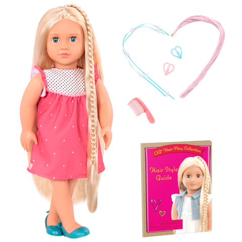 Our Generation Hayley 18" Hair Play Doll with Extendable Braids