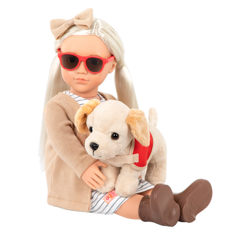 Marlow 18" Doll with Plush Guide Dog