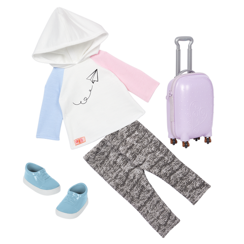 Our Generation Ari 18" Travel Doll & Luggage