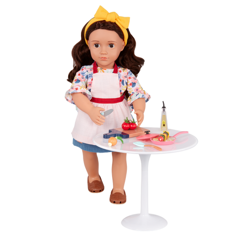 Our Generation Rayna Posable 18" Cooking Doll & Book