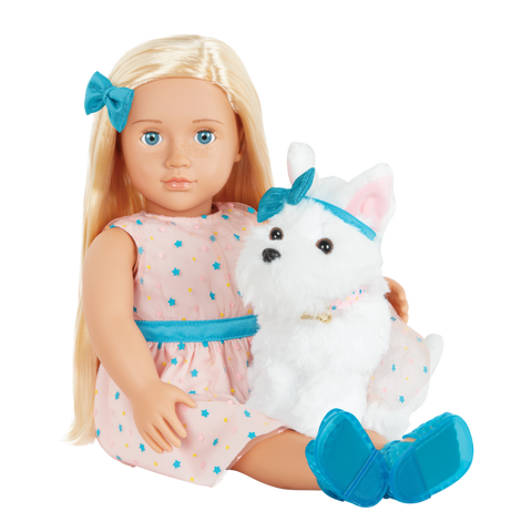 Our Generation Cadence & Cookie 18" Doll & Pet