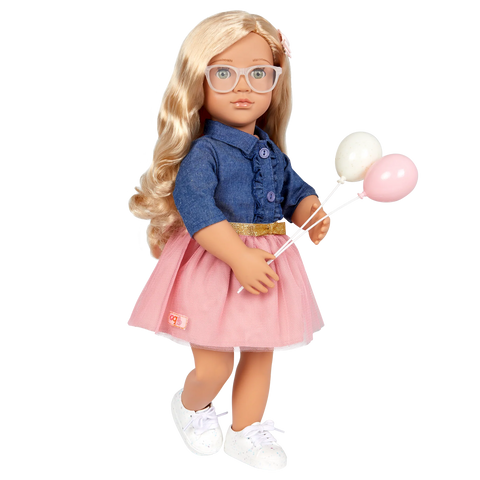 Our Generation Emily Posable 18" Party Planner Doll & Storybook