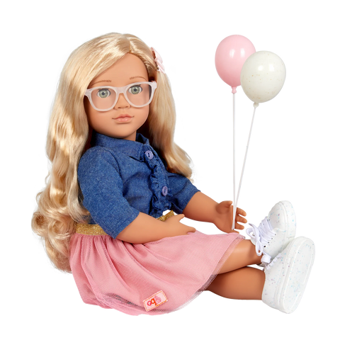 Our Generation Emily Posable 18" Party Planner Doll & Storybook