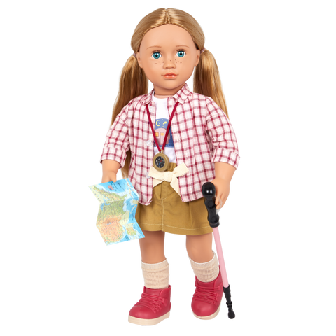 Shannon Posable 18" Camping Doll & Storybook