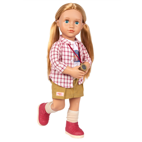 Shannon Posable 18" Camping Doll & Storybook