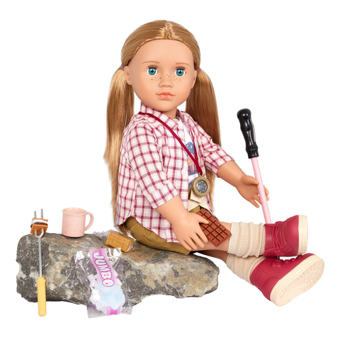 Shannon Posable 18" Camping Doll & Storybook