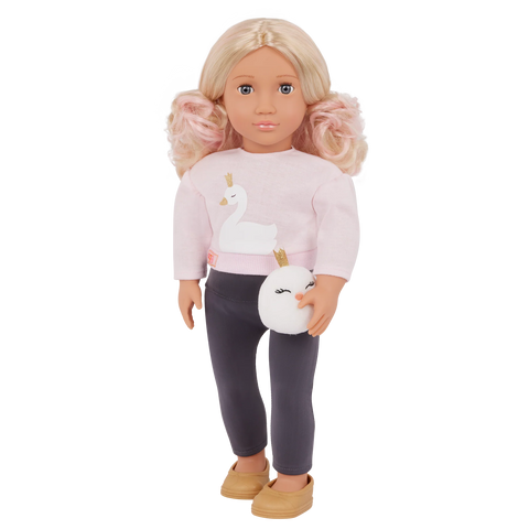 Our Generation Eliana 18" Fashion Doll with Swan Plush Accessory