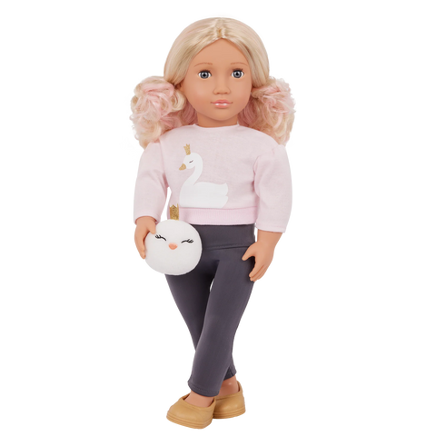 Our Generation Eliana 18" Fashion Doll with Swan Plush Accessory