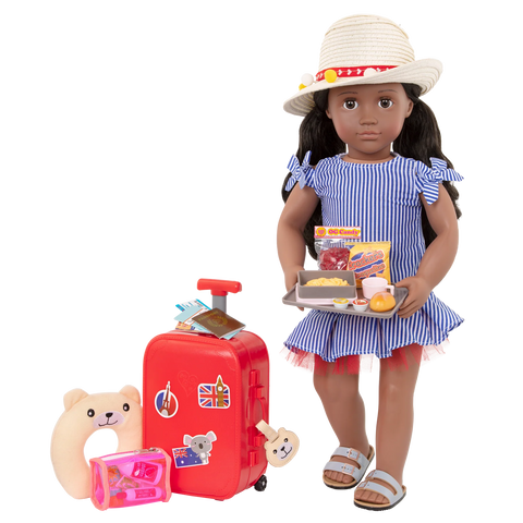 Our Generation Well Traveled Luggage Set 18" Doll Travel Accessories