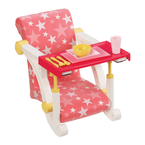 Our Generation Let’s Hang Clip-On Chair Pink Stars for 18" Dolls