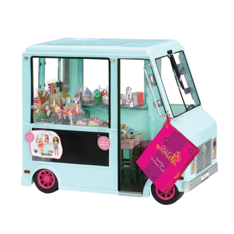 Our Generation Sweet Stop Ice Cream Truck Blue for 18" Dolls