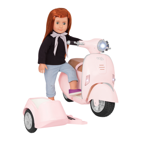 Our Generation Ride Along Scooter Vehicle Accessory for 18" Dolls