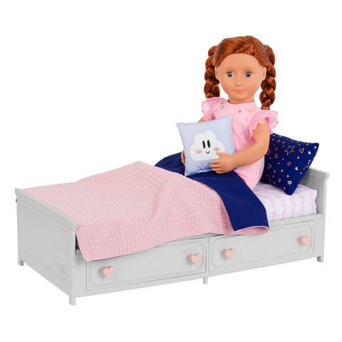 Our Generation Starry Slumbers Platform Bed for 18" Dolls