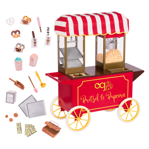 Our Generation Poppin’ Plenty Snack Cart for 18" Dolls