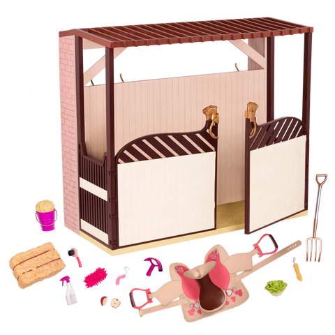 Our Generation Acres of Adventure Horse Stable Playset for 18" Dolls