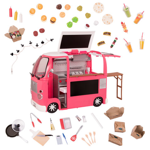 Our Generation Grill to Go Food Truck Pink for 18" Dolls