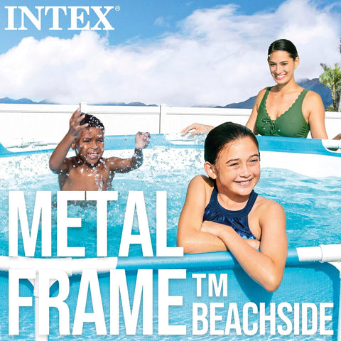 Beachside Metal Frame Pool With Filter Pump 305x76cm