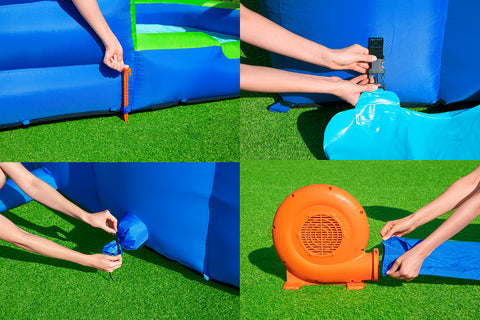 Bestway Mega Water Park Turbo Slide with Blower 365x320x270cm