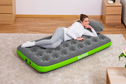 Single Airbed Roll & Relax With Cushion Pump 188x99x22cm