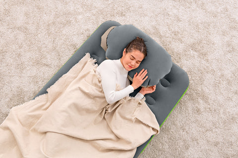 Single Airbed Roll & Relax With Cushion Pump 188x99x22cm