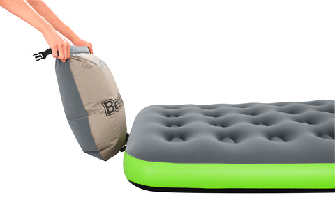 Single Airbed Roll & Relax With Cushion Pump 188x99x22cm