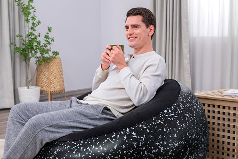 Bestway Inflate-A-Chair Air Chair 112x112x66cm Black