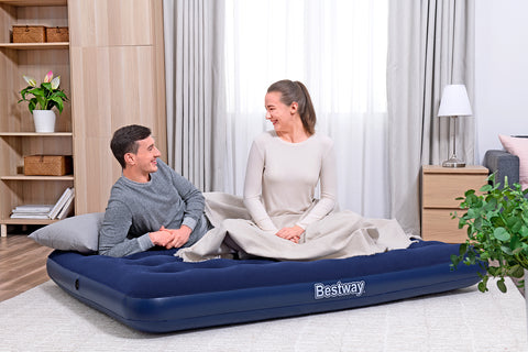 Bestway Double Airbed with External Electric Air Pump 191x137x22cm