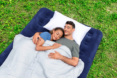 Bestway Double Airbed with External Electric Air Pump 191x137x22cm