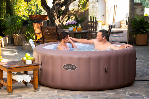 Bestway Lay-Z-Spa Hawaii Smart AirJet Energy-Saving Terracotta Round 196x71cm 6 Person