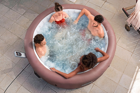 Bestway Lay-Z-Spa Hawaii Smart AirJet Energy-Saving Terracotta Round 196x71cm 6 Person