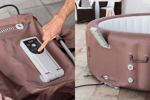 Bestway Lay-Z-Spa Hawaii Smart AirJet Energy-Saving Terracotta Round 196x71cm 6 Person