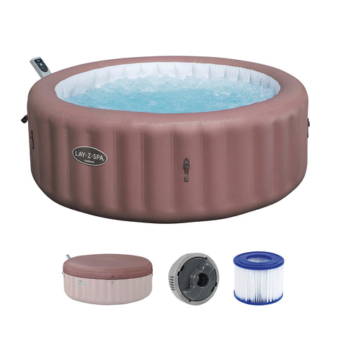 Bestway Lay-Z-Spa Hawaii Smart AirJet Energy-Saving Terracotta Round 196x71cm 6 Person
