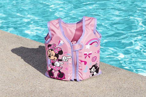 Bestway Swim Safe ABC Disney Junior Minnie Mouse Fabric Swim Vest S/M 11-18Kg