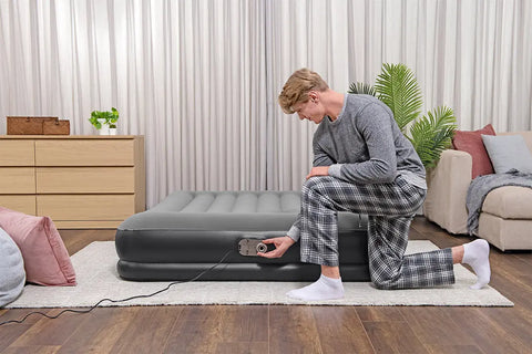 Bestway Tritech Airbed Queen Built-in AC Pump 203x152x36cm