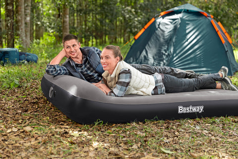 Bestway TriTech Double Airbed With USB-Electric Air Pump 203x152x30cm