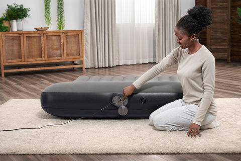 Bestway TriTech Double Airbed With USB-Electric Air Pump 203x152x30cm