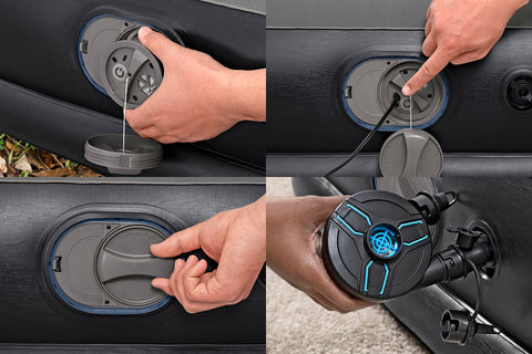 Bestway TriTech Single-Air Mattress with USB-Electric Air Pump 191x97x36cm
