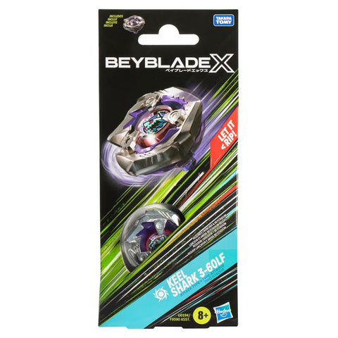 Beyblade X Keel Shark 3-60LF Booster Pack Set with Attack Type Top