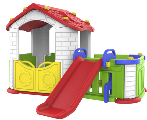 Big Happy Playhouse With Slide 187x185x119cm