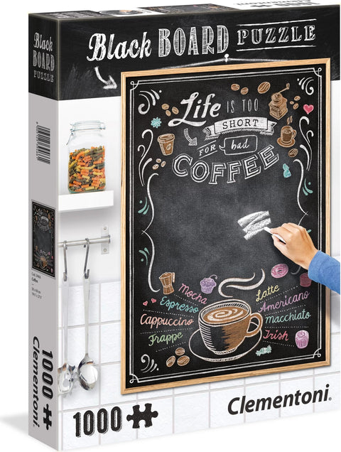 Black Board Coffee Puzzle, 1000 Pieces