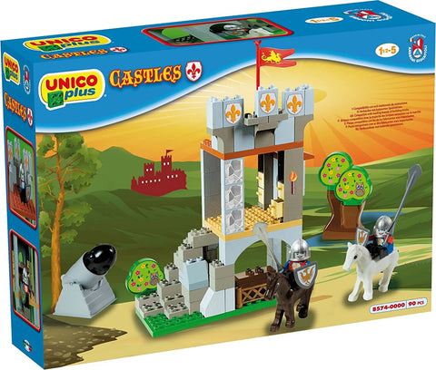 Castle Tower and Cannon, Unico Plus, 90 Pieces