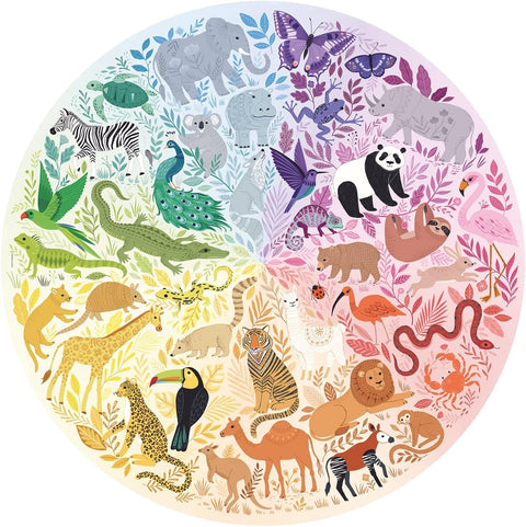 Circle of Colors Animals Puzzle, 500 Pieces