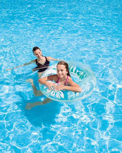 Clear Tropical Color Inflatable Pool Swim Tubes, 91cm