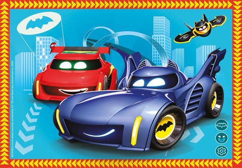 Clementoni SuperColor 4 in 1 DC Batwheels Puzzle 12, 16, 20, 24 Pieces