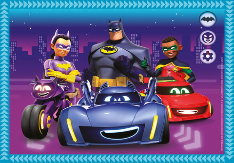 Clementoni SuperColor 4 in 1 DC Batwheels Puzzle 12, 16, 20, 24 Pieces