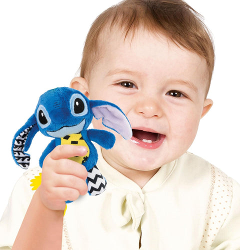 Clementoni Disney Baby Stitch On The Go Plush & Rattle