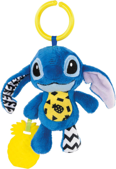 Clementoni Disney Baby Stitch On The Go Plush & Rattle