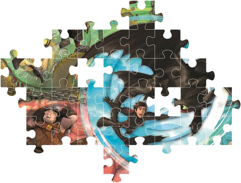 Clementoni SuperColor Dragon Trainer Puzzle 104 Pieces